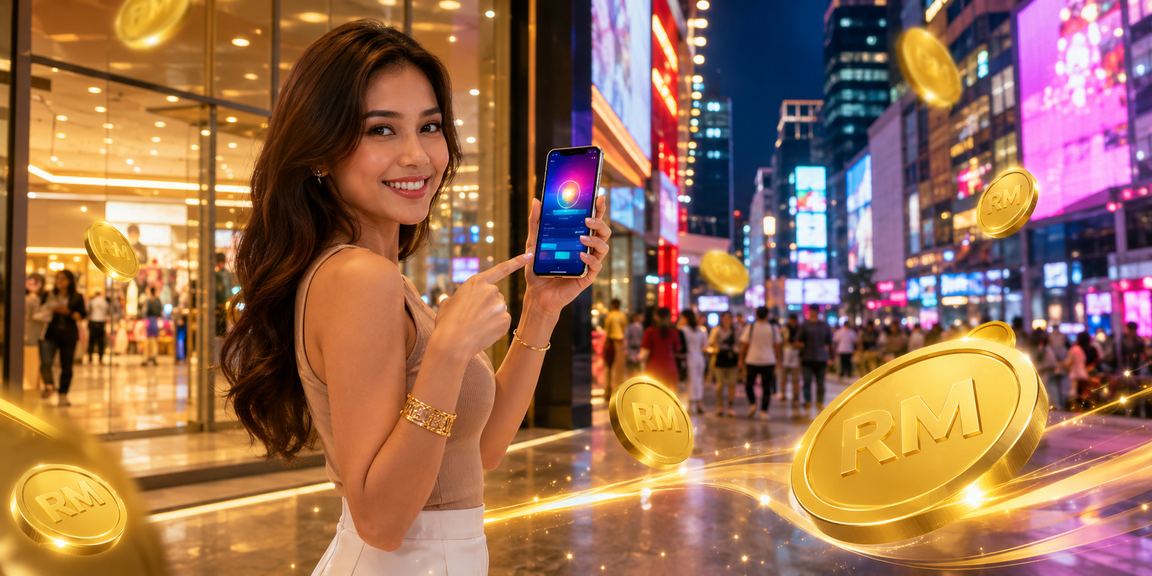 Pengguna Kuala Lumpur membuat deposit pertama di platform mr1 menggunakan telefon pintar