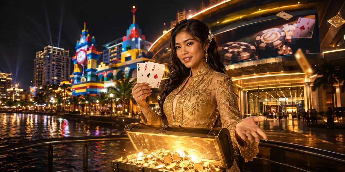 Pemain Malaysia berbaju kebaya nikmati permainan poker dan permainan meja di mr1