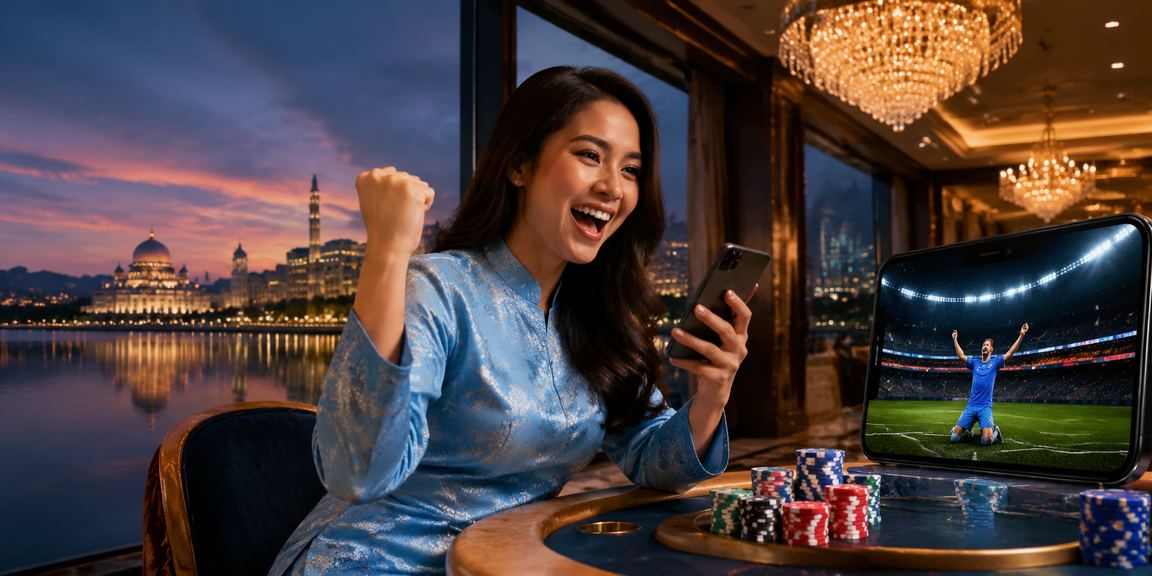 Pengguna Putrajaya dalam baju kurung akses kasino mudah alih